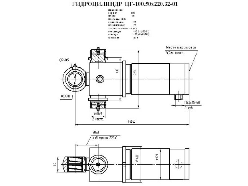 ЦГ-100.50х220.32-01