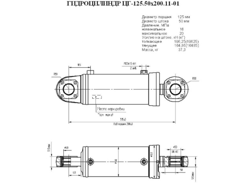 ЦГ-125.50х200.11-01