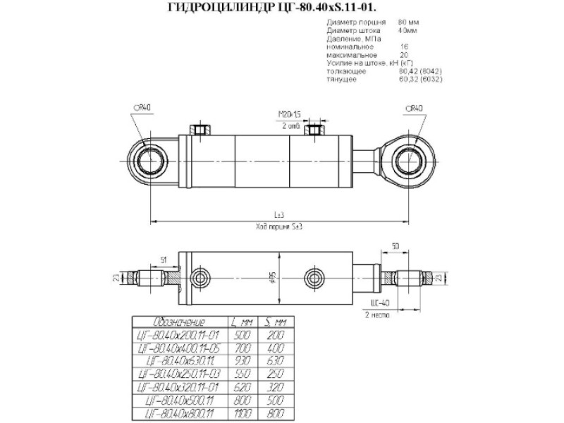 ЦГ-80.40х400.11-05